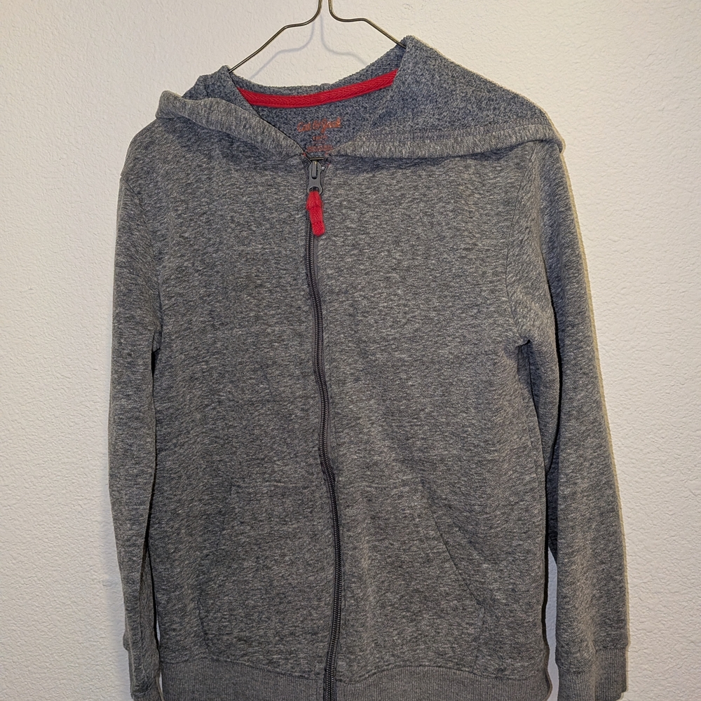 Gray Zip-Up Hoodie Kids Cat And Jack